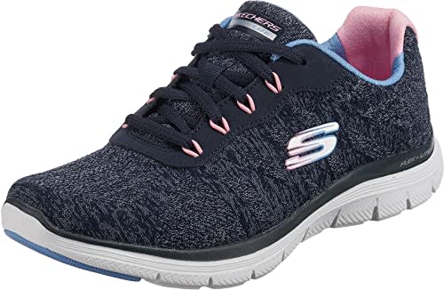 Skechers Flex Appeal 4.0 Fresh Move, Zapatillas para Mujer, Navy Multi, 40 EU