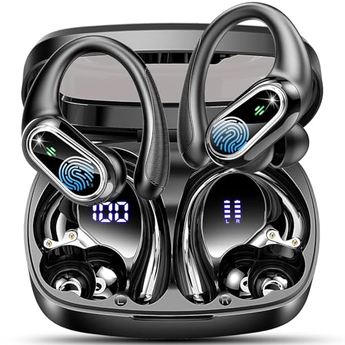 Auriculares Inalambricos Deportivos, Auriculares Bluetooth 5.3 con 4 HD Mic y Cancelacion Ruido ENC
                                        ...