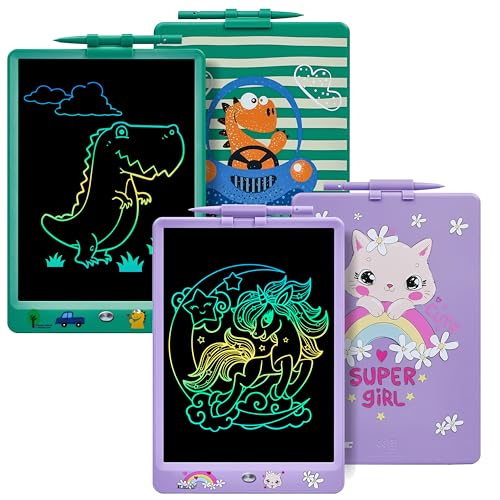 DYNASONIC DYNA-PM - Pizarra LCD de 10 Pulgadas para Niños (Pack de 2 Piezas)