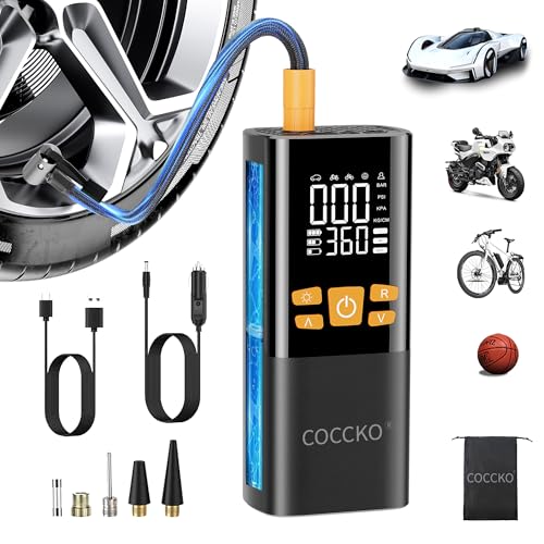 Inflador Portátil 150 PSI para Coche, Moto y Bicicleta