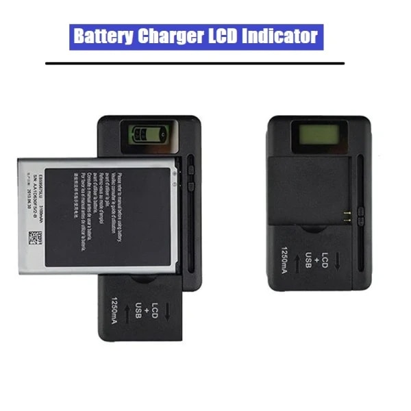 Cargador de Batería Móvil Universal Nuevo, Enchufe EU/US, Pantalla Indicadora LCD, Adaptador de Carga con Puerto USB, Cargadores para Teléfonos Celulares