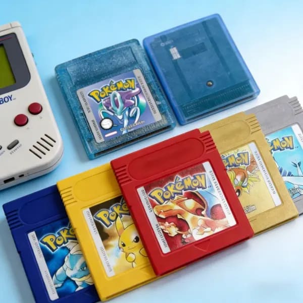 Pokemon rojo azul cristal dorado verde plata amarillo GBC tarjeta de juego 16 bits cartucho de videojuego tarjetas de consola para GB/SP