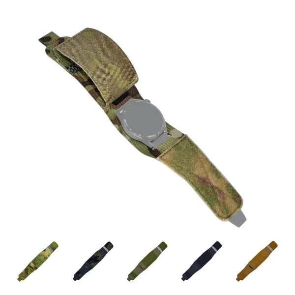Correa de reloj táctica, correa deportiva de nailon súper resistente de camuflaje, correas de reloj de caza al aire libre, correa de repuesto resistente para hombres y mujeres