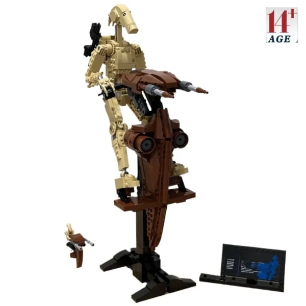 MINISO 2025 nuevo Battle Droid 75428 1088 Uds regalo para niños