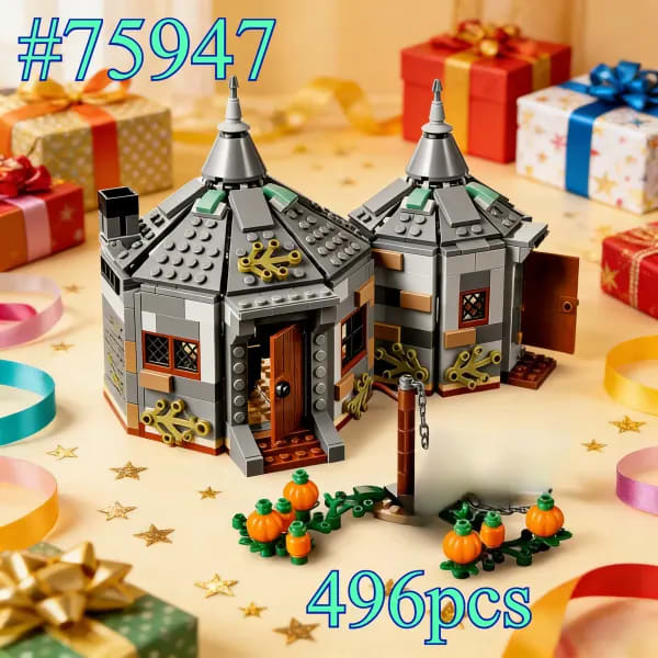 Casa con Pumpkin 75947 Juegos de bloques de construcción adecuados para regalos de Navidad compatibles con partículas Legoed, 496 piezas.