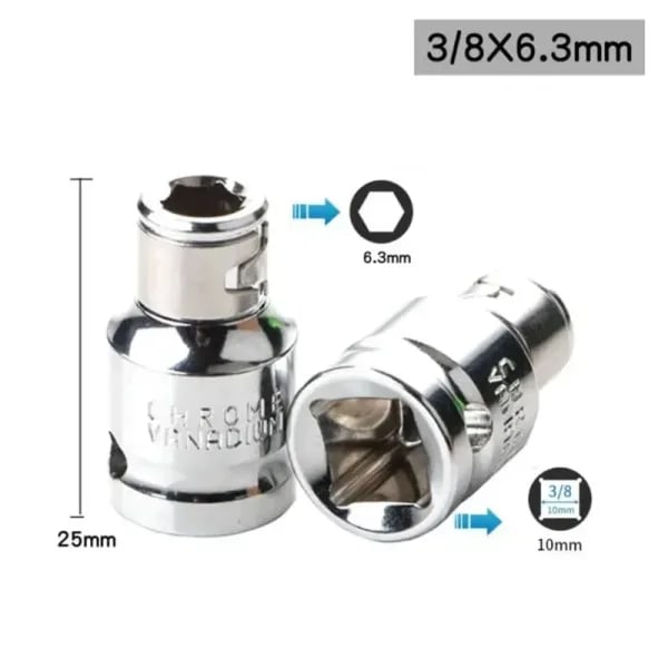 Adaptador de soporte de casquillo de anillo de retención de broca hexagonal, herramienta de llave de casquillo de impacto para puntas de destornillador, accesorio de herramienta