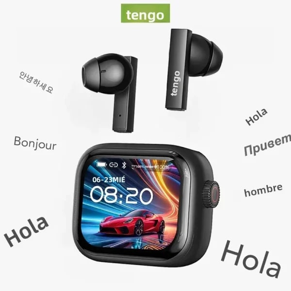 [Pantalla Ultra HD] auriculares HTC NE40 Bluetooth V6 TWS auriculares inalámbricos deportivos traductor AI auricular micrófono de reducción de ruido en la oreja