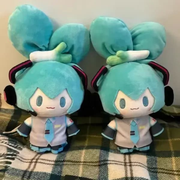 /Hatsune Miku Kawaii versión Q figura muñeco de peluche Anime bolsa periférica colgante juguete adorno suave juguetes regalos juguete para regalo para niña