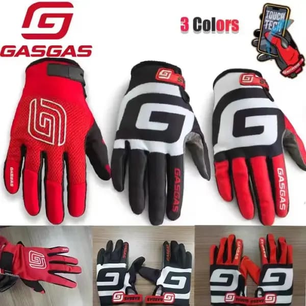 Gasgas Guantes de motocicleta con pantalla táctil Downhill MTB, DH MX MTB, guantes protectores para equipo de equitación 3
