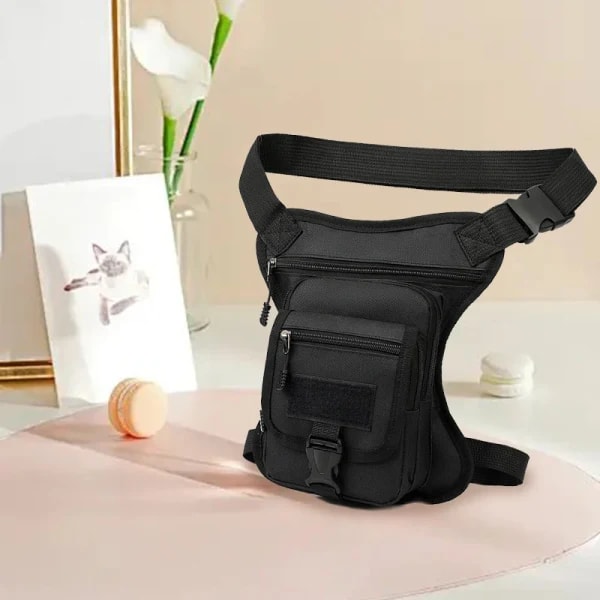 Bolsa de Pierna para Motocicleta, Camuflaje, Impermeable, Bolsa de Cintura, Multifuncional, para Viajes, Senderismo, Portátil