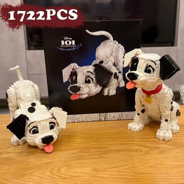 Disney 2025 nuevo 1722 Uds juego de película Popular 101 cachorro dálmatas 43269 miniatura de rompecabezas de bloques de construcción para niños regalos de cumpleaños