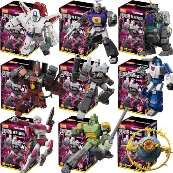 BLOKEES Transformadores originales GALAXY 9 Megatron Jetfire Bombshell Unicron Mirage Autobots Decepticons figuras de acción de juguete regalo