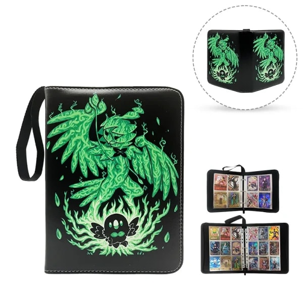 Paquete de tarjetas de anime Libreto Pokemon Carpeta de 4 bolsillos y 9 bolsillos - Álbum de tarjetas Anime Tcg y carpeta de coleccionista Tarjetero Regalo del festival