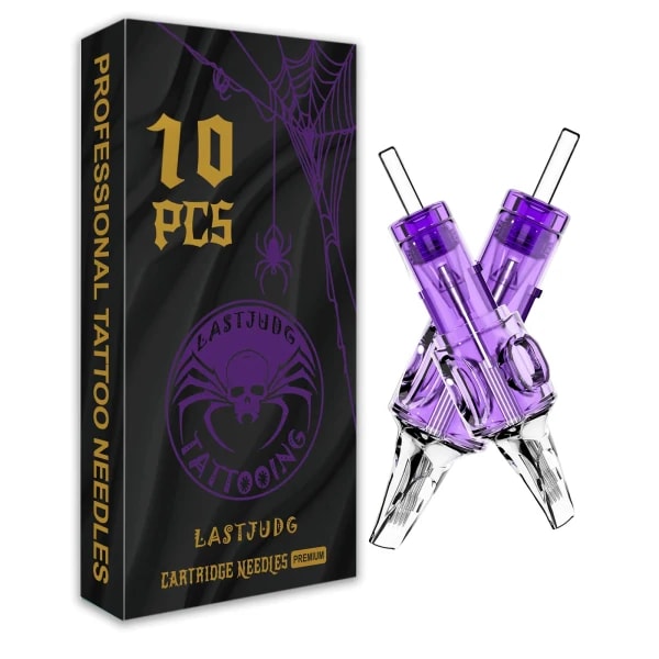 10 Uds LASTJUDG agujas de tatuaje RL RS M1 RM agujas de tatuaje desechables maquillaje permanente cartucho de tatuaje aguja para pluma de tatuaje