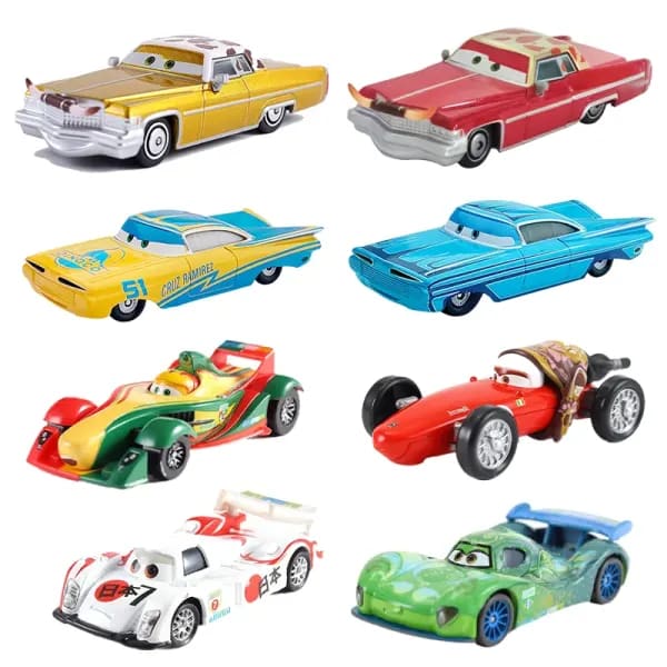 Coche de Juguete de Disney Pixar, Cars 2, Cars 3, Avión, Hudson, Boost, Dinoco, Mater, Metal Fundido a Presión, Lightning McQueen, Ramone, Guido, Lizzie, Regalo para Niños