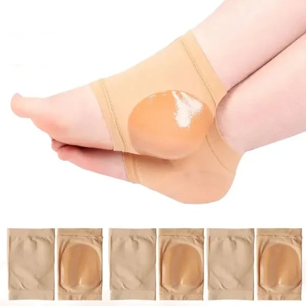 1 par de calcetines de silicona de alta elasticidad mejorados, calcetines de protección del tobillo, soporte de tobillo, la mejor soporte de compresión del tobillo