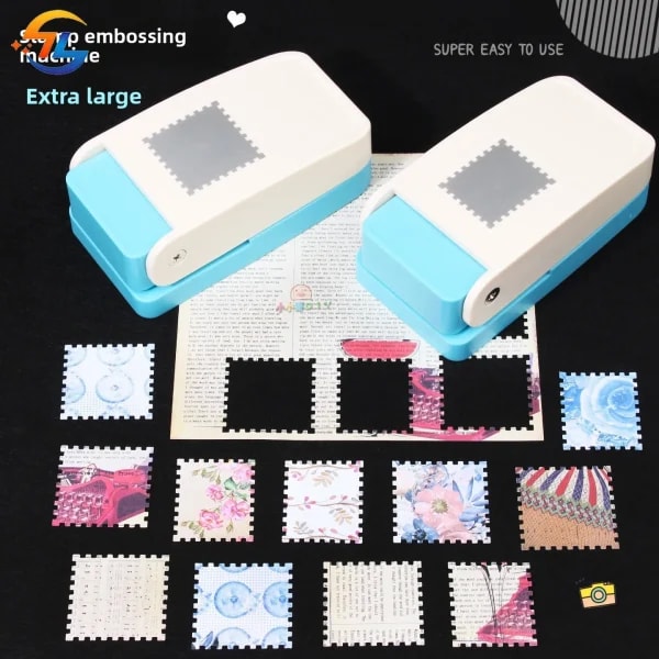 Punzón de borde de sellos para manualidades, máquina de estampado de sellos hecha a mano, punzón portátil con forma de sello exquisito