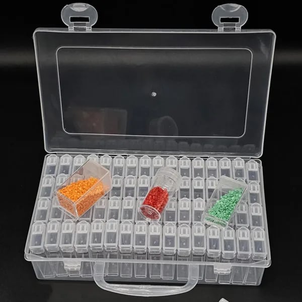 Herramientas de pintura de diamantes 5D DIY, accesorios, caja de almacenamiento, contenedor, accesorios de bordado de diamantes, caja de taladro, contenedor de mosaico