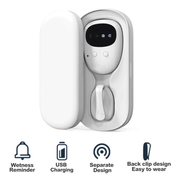 Alarma Inalámbrica para Enuresis Nocturna HOMFISH con Receptor para Niños, Entrenamiento para Ir al Baño, Cuidado de Ancianos, Alcance de 10-20 Metros, Recordatorio por Vibración