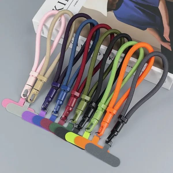 Correa Universal Ajustable para Teléfono Móvil, con Anillo y Parche, Desmontable