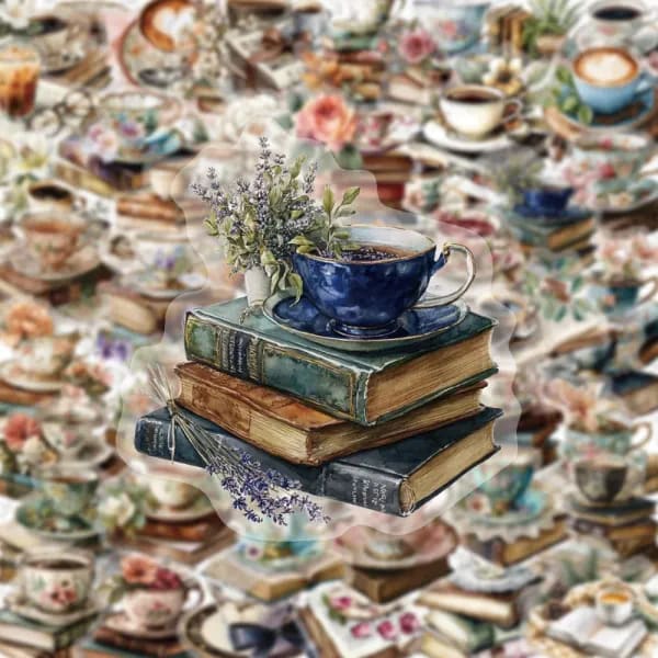50 Uds. De pegatinas de arte Retro para libros de café para mascotas, hermosas colección de regalos clásicos, decoración, fundas para teléfono, pegatina para tableta y álbum de recortes
