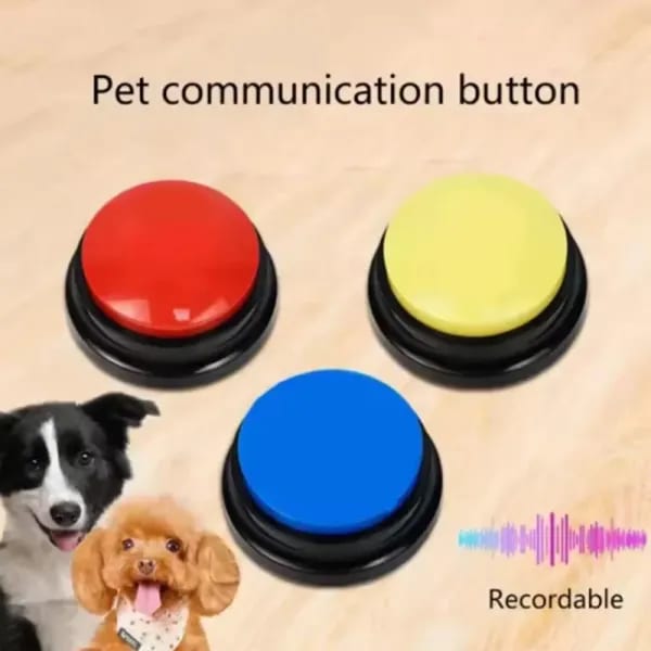 Botones de Comunicación para Perros, Botón de Grabación de Voz para Entrenamiento de Mascotas, Zumbador, Grabación de 30 Segundos, Reproducción, Regalo Divertido para Hablar