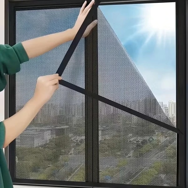 Mosquitera para ventana, mosquitera autoadhesiva para ventana, puerta antimosquitos de verano, mosquitera para ventana