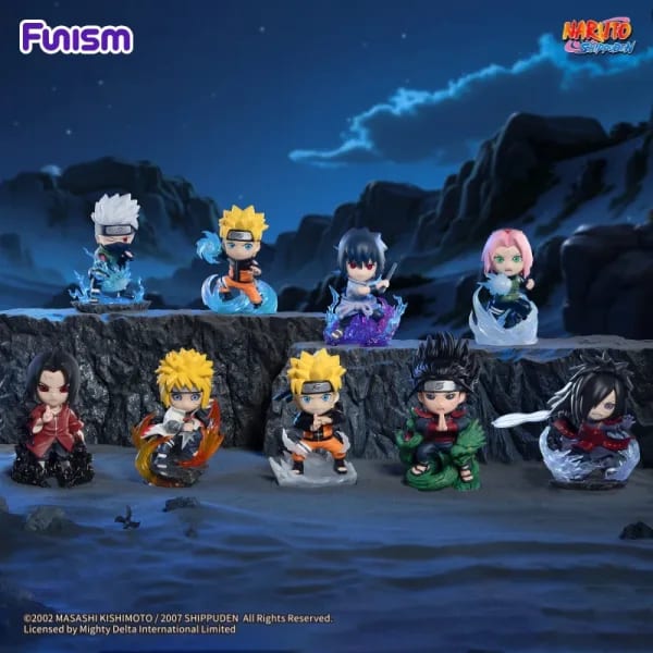 FUNISM NARUTO SHIPPUDEN Chronicles Great Ninja War Series Caja ciega Vol.1 Figura Lindo regalo para niños Serie de fiesta de cumpleaños