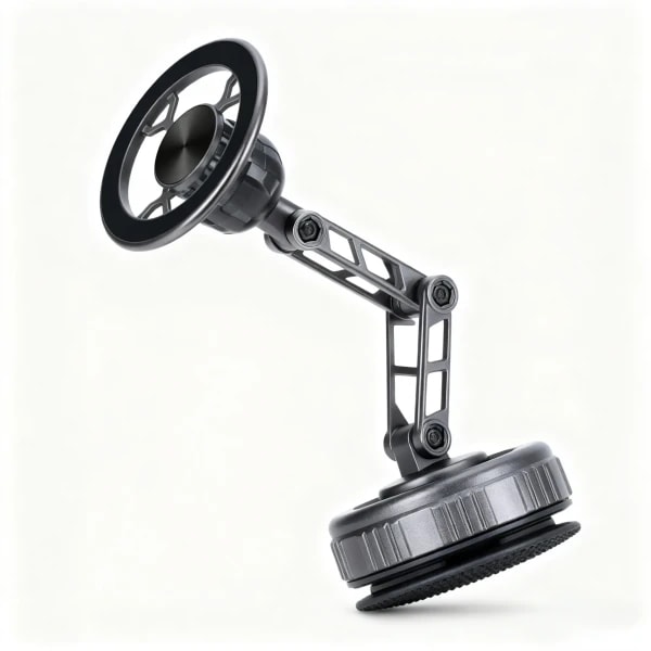 Plegable de Tres Ejes 360 °   Soporte Giratorio Mecánico para Teléfono de Coche, Soporte Universal para Navegación, Soporte Magnético para Teléfono con Ventosa