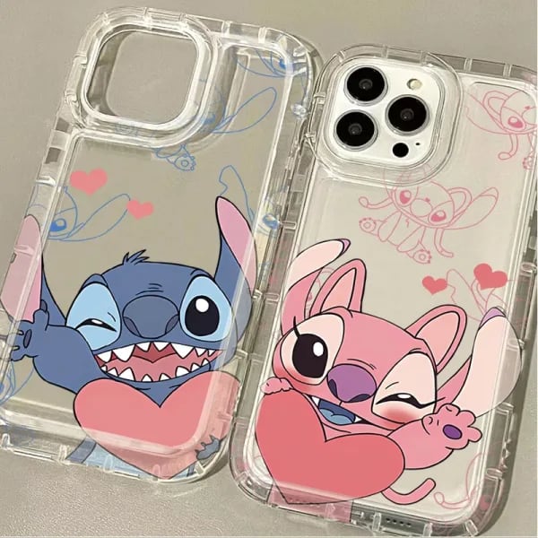 Funda de teléfono suave con grafiti de Disney Stitch para iPhone 14 17 Air 16 15 13 12 11 Pro Max 7 8 Plus XR X XS Max SE 2020 de silicona