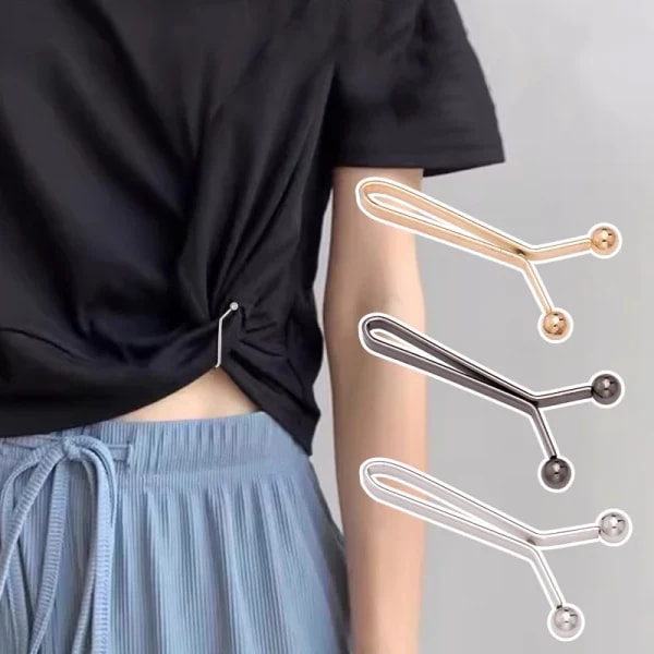 Clip de metal invisible para apretar la cintura, clip de botón ajustable, adecuado para jeans y ropa, accesorios de moda, 4 Uds.