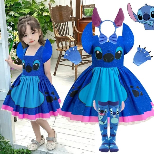 Conjuntos de disfraces de juego de rol de película de Disney para bebé, bonito vestido de princesa de dibujos animados, puesta en escena, Purim, Carnaval, vestido para niños
