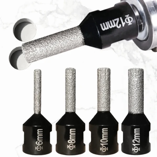 Broca multiusos para moler y azulejos de porcelana seca, broca de núcleo de mármol, sierra perforadora de granito, coronas de perforación de rosca M14, 6/8/10/12mm
