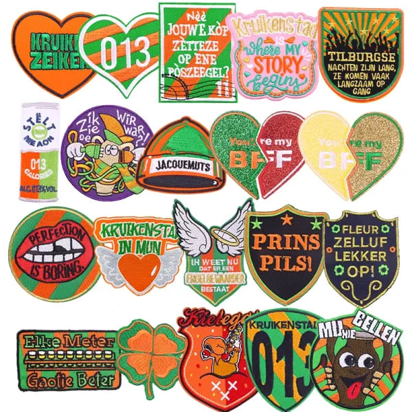 Parche bordado de Carnaval holandés Kruikenstad, parches para planchar para ropa, insignia de Festival para disfraz Den Bosch, regalo de recuerdo