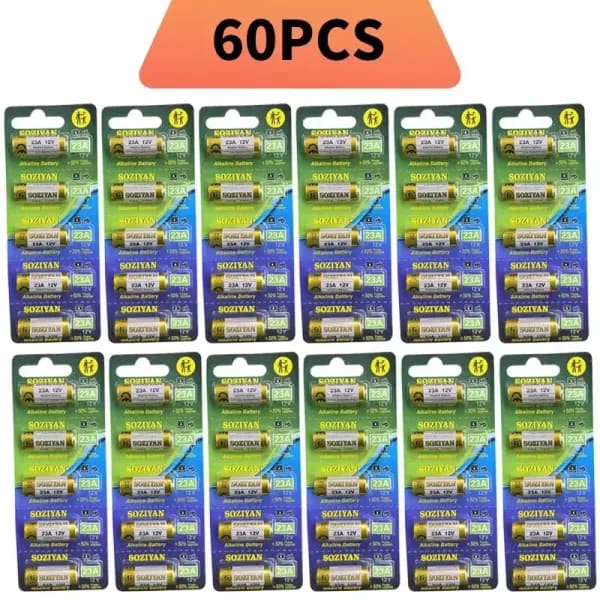 Batería alcalina de 12V 23A (A23/E23A/LR23/L1028) para control remoto de abridor de puerta de garaje, timbre, llavero, linterna, juguetes, energía de larga duración