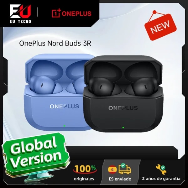Auriculares OnePlus Nord Buds 3R, controladores dinámicos de 12,4 mm, Bluetooth® 5.4, Google Fast Pair