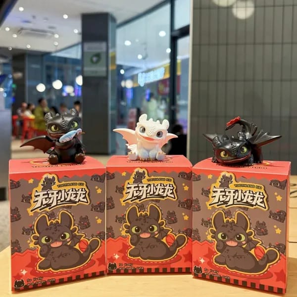 Personajes Potdemiel y cómo entrenar a tu dragón, serie sin dientes de cajas ciegas creativas, decoración de escritorio, regalo de decoración de coche