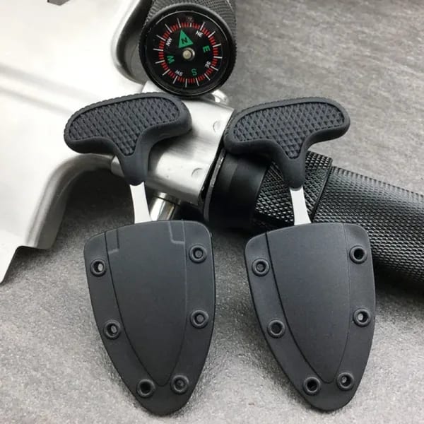 Cortadores de collares multifuncionales, cortadores para acampar al aire libre, cortadores portátiles, cuchillo para colgar collares, cuchillo portátil para acampar, 1/2 Uds.