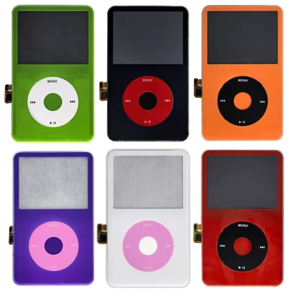 Conjunto de carcasa frontal para iPod 5a y 5.a generación Video, incluye cubierta de placa frontal con rueda de clic y botón central