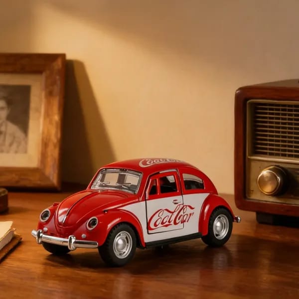 Modelo de coche de aleación Retro Volkswagen Beetle escala 1:36, modelo de vehículo fundido a presión, juguete coleccionable para adultos y niños, regalo sorpresa