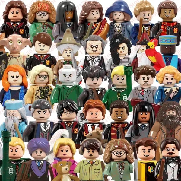 Productos de Harry Potter, bloques de construcción, muñecos humanoides, Hermione, Griphook, Dobby, muñeco de ladrillos móvil para niños, regalo