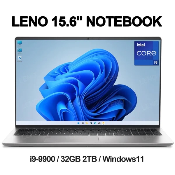 LENO HOT 15,6 "portátil Windows 11 Intel Core i9 9900 32GB 1TB/2TB 1920*1080HD ordenador para juegos PC Gamer Oficina Ultra delgado Notebook