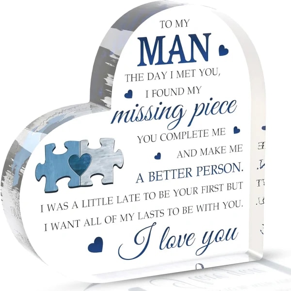 efecto acrílico/patrón para mi regalo de hombre, regalos de cumpleaños de aniversario de San Valentín para él novio, novio, compromiso de novio