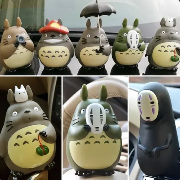 En Stock, máscaras de Anime japonés, paraguas, figura de acción de gato dragón, adornos de decoración del hogar Kawaii, modelos de muñecas, regalos sorpresa