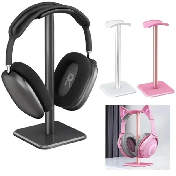 Soporte Universal para Auriculares, Soporte de Aleación de Aluminio para Auriculares de Juego, Soporte para Auriculares de Escritorio