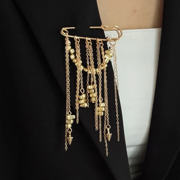 Ingemark, broche CCB Irregular elegante a la moda para mujer, borla de Metal Vintage, alfileres para traje, Clip, nuevos regalos de joyería de fiesta 2026