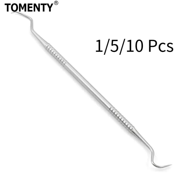 Herramienta Dental de acero inoxidable, 1/5/10 Uds., limpieza de dientes, higiene, explorador, gancho de sonda, instrumentos para dentistas, herramienta de limpieza de dientes