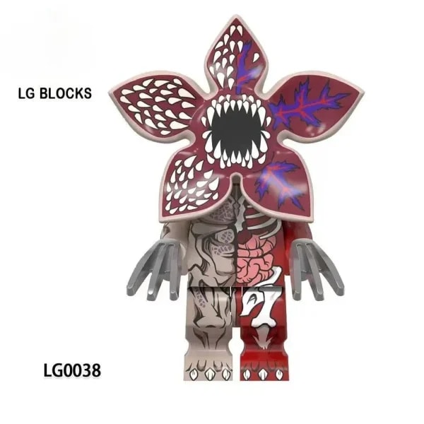 I4 unids/set The Horror TV Dustin Mike Lucas Will Demogorgon modelo bloques de construcción iluminar figura de acción ladrillos juguetes para niños