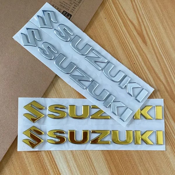 Para Suzuki pegatina Logo motocicleta tanque casco bicicleta cuerpo 3D carta calcomanía