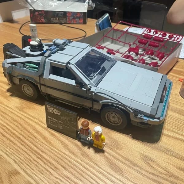 Compatible 10300 Regreso al futuro máquina del tiempo DeLorean DMC-12 bloques de construcción coche de construcción ladrillos juguetes para niños regalos